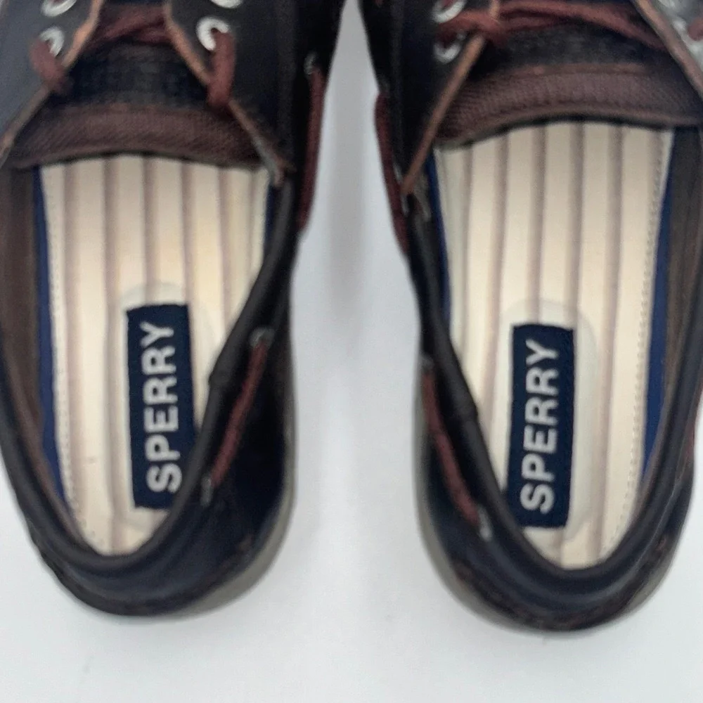 Sperry‎ Top-Sider Billfish Mens Dark Brown Leather Boat Shoes Size 9